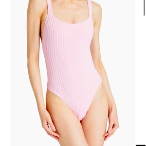 NWT - SOLID & STRIPED Toni Cutout Ribbed Swimsuit